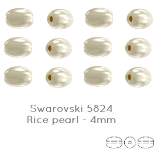 Entdecken Sie unsere SWAROVSKI Kristallperlen Reis 5824