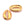 Perlen Einzelhandel Verbinder Kaurimuschel goldener Edelstahl 14x9,5mm (2)