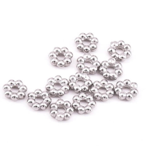 Kaufen Sie Perlen in Deutschland Heishi Perlen Abstandshalter aus Edelstahl – 3 x 1 mm – Loch: 1 mm (20)