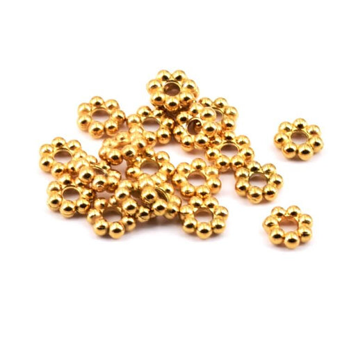 Heishi-Perlen-Abstandshalter, goldener Edelstahl – 3 x 1 mm (20)