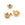 Perlengroßhändler in Deutschland Ohrstecker Sonne goldener Edelstahl für 6x4mm Cabochon (2)