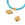 Perlengroßhändler in Deutschland Flache runde Rohrperle aus goldenem Edelstahl 10 x 8 mm. Loch: 1.5 mm (1)