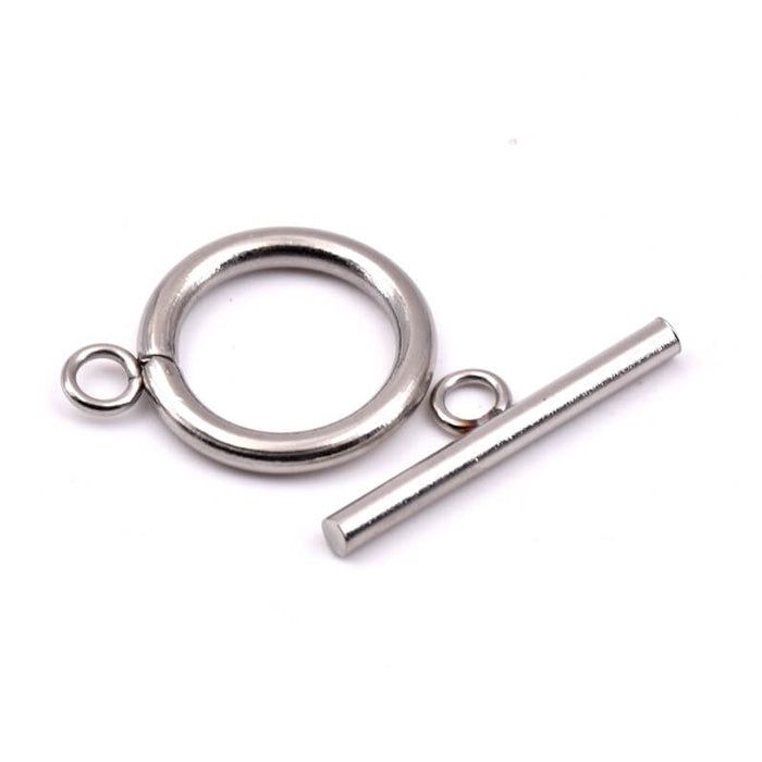 T-Bar Verschluss 18mm Edelstahl - Loch: 3mm (1)