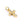 Perlen Einzelhandel Charm Anhänger Kreuz Messing Flash Gold – 6 Zirkone – 12 x 8 mm (1)