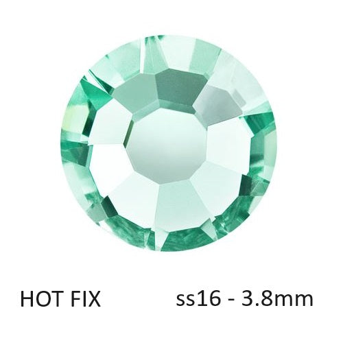 Kaufen Sie Perlen in Deutschland Preciosa Flatback Hotfix Strasssteine Caribbean Sea – ss16-3,8mm (60)