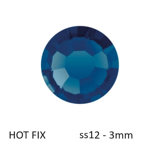 Preciosa Flatback Hotfix Strasssteine ​​Montana – ss12-3mm (80)