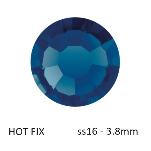 Kaufen Sie Perlen in Deutschland Preciosa Flatback Hotfix Strasssteine Montana – ss16-3,8mm (60)