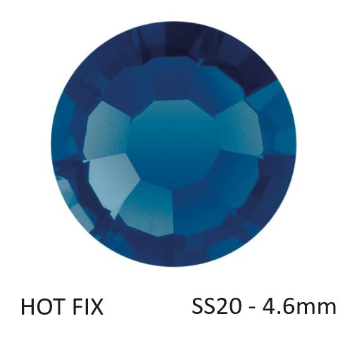 Kaufen Sie Perlen in Deutschland Preciosa Flatback Hotfix Strasssteine Montana – ss20-4,6mm (60)