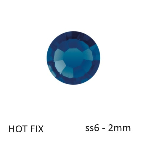 Kaufen Sie Perlen in Deutschland Preciosa Flatback Hotfix Strasssteine Montana – ss6-2mm (80)