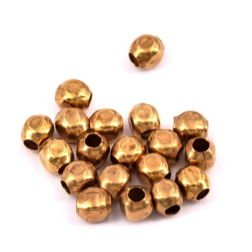 Kaufen Sie Perlen in Deutschland Rohmessing Quetschperle 2,5x2mm - Loch: 1mm (20)
