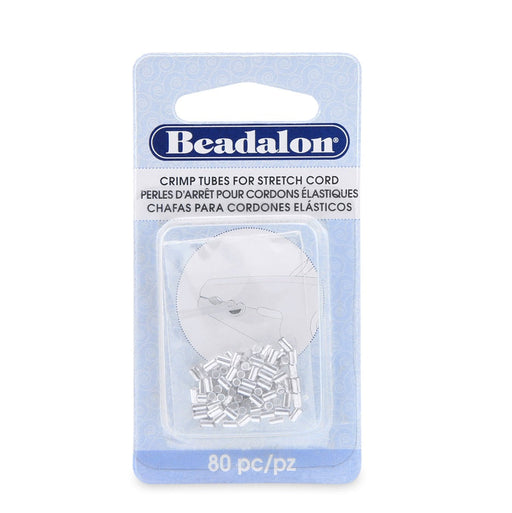 Kaufen Sie Perlen in Deutschland Quetschhülsen für Stretchschnur 1.5 mm Silberfarbe für Schnur 0.7 oder 0.8 mm - 80 Stück (1)