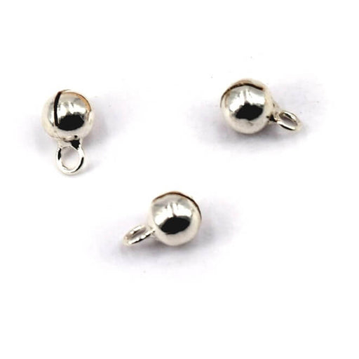 Kaufen Sie Perlen in Deutschland Winziger Glockenanhänger – 4 mm Sterlingsilber + Ring (2)