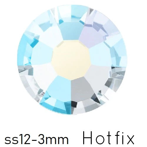 Kaufen Sie Perlen in Deutschland Preciosa Crystal AB Flatback Hotfix - SS12-3mm (80)