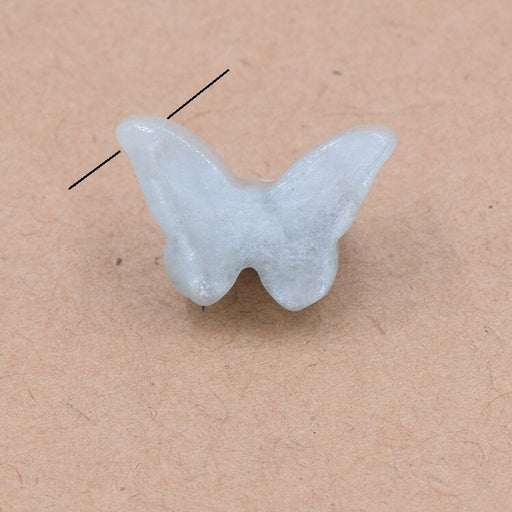Kaufen Sie Perlen in Deutschland Schmetterlingsanhänger geschnitzter Aquamarin 17x16.5mm - Loch: 1mm (1)