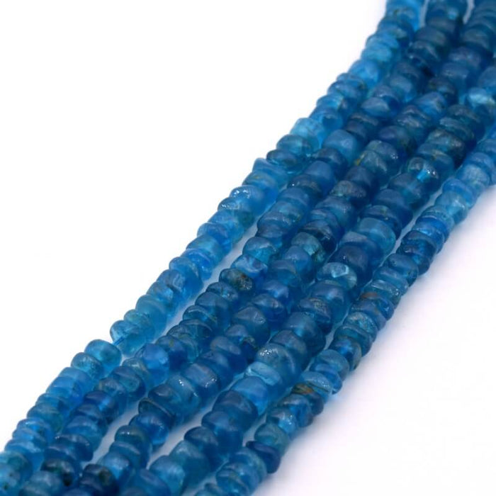 Apatit-Heishi-Perlen 4–5 x 2–3 mm Loch: 0.4 mm (1 Strang – 33 cm)