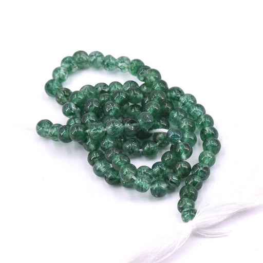 Kaufen Sie Perlen in Deutschland Dunkelgrüne Aventurin-Rundperle 4–4.5 mm – Loch 0.6 mm (1 Strang – 31 cm)