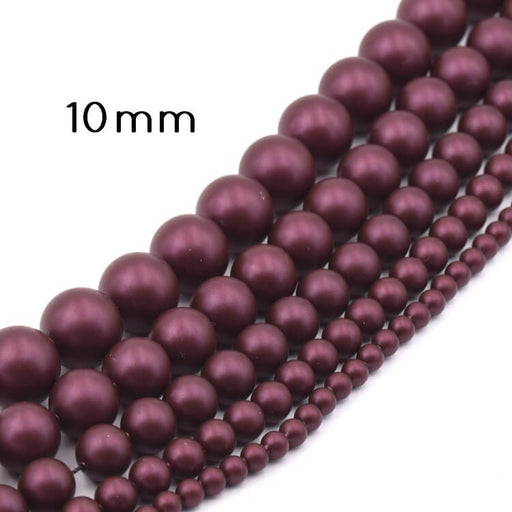 Kaufen Sie Perlen in Deutschland 5810 Österreichische Kristallperlen – Crystal Elderberry Pearl 10 mm (10)