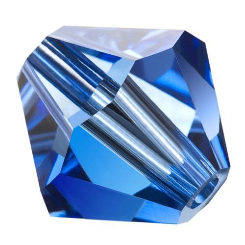 Kaufen Sie Perlen in Deutschland Preciosa Sapphire 30050 5,7x6mm Doppelkegel (10)