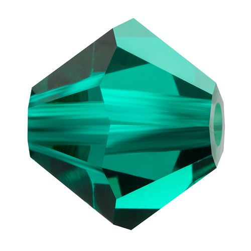 Kaufen Sie Perlen in Deutschland Doppelkegel Preciosa Emerald 3,6x4mm (40)