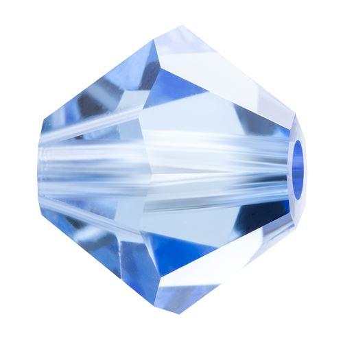Kaufen Sie Perlen in Deutschland Preciosa Light Sapphire 30020 4,7x5mm Doppelkegel (40)