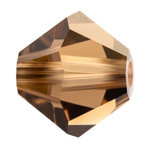 Kaufen Sie Perlen in Deutschland Preciosa Smoked Topaz 10220 5,7x6mm Doppelkegel (10)