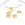 Perlen Einzelhandel Anhänger Hohler Stern Edelstahl Gold 11mm- Loch: 1,5mm (4)