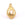 Perlen Einzelhandel Tropfen-Anhänger Stahl Gold und weißer Jade Cabochon 19x14mm (1)