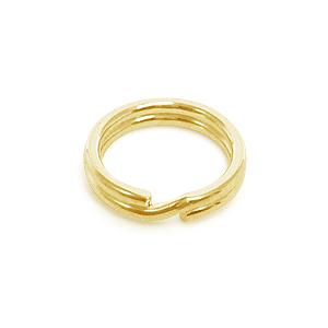 Spaltringe Goldfarben24K -  5mm (10)