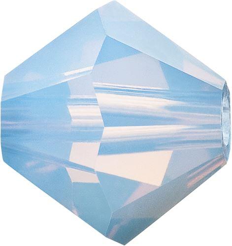 Kaufen Sie Perlen in Deutschland Preciosa Light Sapphire Opal 31110 3,6x4mm Doppelkegel (40)