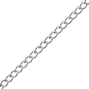 Versilberte kette mit 2.4mm ringen (1m)