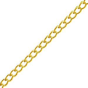 Vergoldete kette mit 2.4mm ringen (1m)