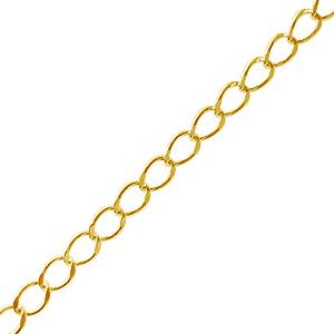 Kaufen Sie Perlen in Deutschland Vergoldete kette mit 2.5x5mm ringen (1m)