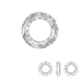 Cosmic Ring- 4139 Kristall Komet Silber Licht 30mm (1)