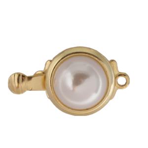 Kaufen Sie Perlen in Deutschland Perlenverschluss Goldfarben 14mm (1)