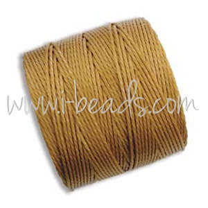 Kaufen Sie Perlen in Deutschland S-lon Nylon Garn Gold 0.5mm 70m (1)