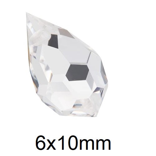 Kaufen Sie Perlen in Deutschland Briolette Drop 681 Preciosa Crystal - 6x10mm (2)