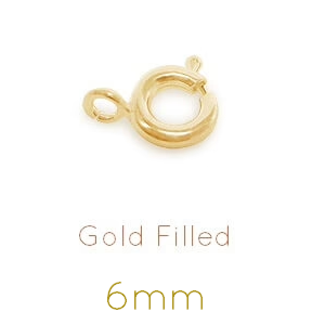 Kaufen Sie Perlen in Deutschland Federringverschlüsse Gold Filled - 6mm (2)