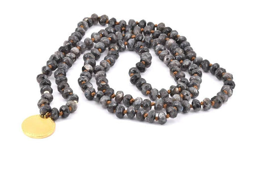 Kaufen Sie Perlen in Deutschland Lange Halskette Labradorit bis 5x8mm facettiert Länge 1m (1)