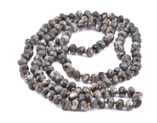 Kaufen Sie Perlen in Deutschland Lange Halskette Labradorit bis 5x8mm facettiert Länge 1m (1)