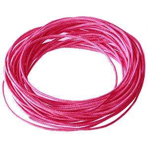 Gewachster faden aus baumwolle fuchsia 1mm, 5m (1)