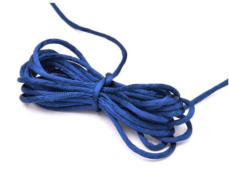 Satinkordel marineblau 2mm (10m)