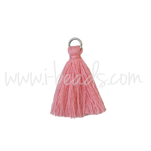 Mini Quaste mit Ring Pink 25mm (1)