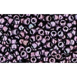 cc90 - Toho rocailles perlen 11/0 metallic amethyst gun metal (10g)