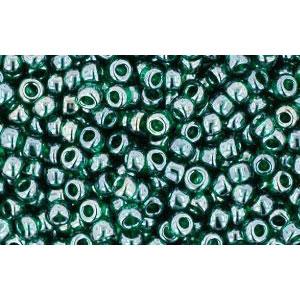 cc118 - Toho rocailles perlen 11/0 trans lustered green emerald (10g)