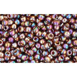 cc177 - Toho rocailles perlen 11/0 transparent rainbow smoky topaz (10g)