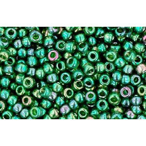 Kaufen Sie Perlen in Deutschland cc322 - Toho rocailles perlen 11/0 gold lustered emerald (10g)