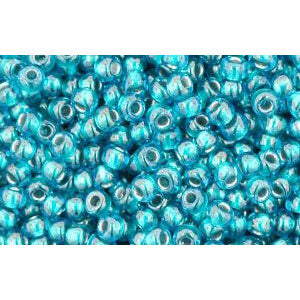 Kaufen Sie Perlen in Deutschland cc377 - Toho rocailles perlen 11/0 light sapphire/metallic teal lined (10g)