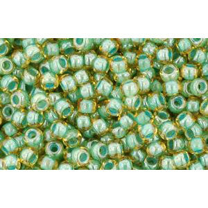cc380 - Toho rocailles perlen 11/0 topaz/mint julep lined (10g)