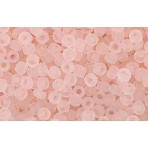 cc11f - Toho rocailles perlen 11/0 transparent frosted rosaline (10g)