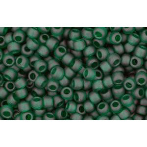 cc939f - Toho rocailles perlen 11/0 transparent frosted green emerald (10g)